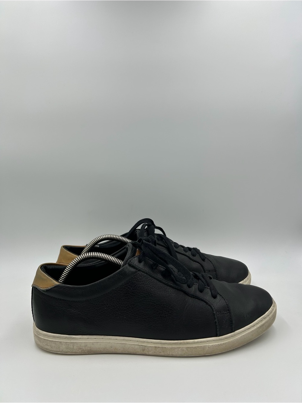 Allen Edmonds Courtside Low-Top Leather Dress Black Sneakers Mens Size  9.5 D